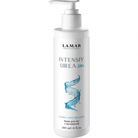 Крем для ног с мочевиной Lamar Professional INTENSIV UREA 20%, 200 мл